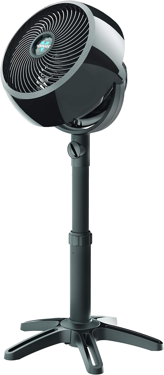 7803 Large Pedestal Whole Room Air Circulator Fan with Adjustable Height, 3 Speed Settings, Removable Grill for Cleaning