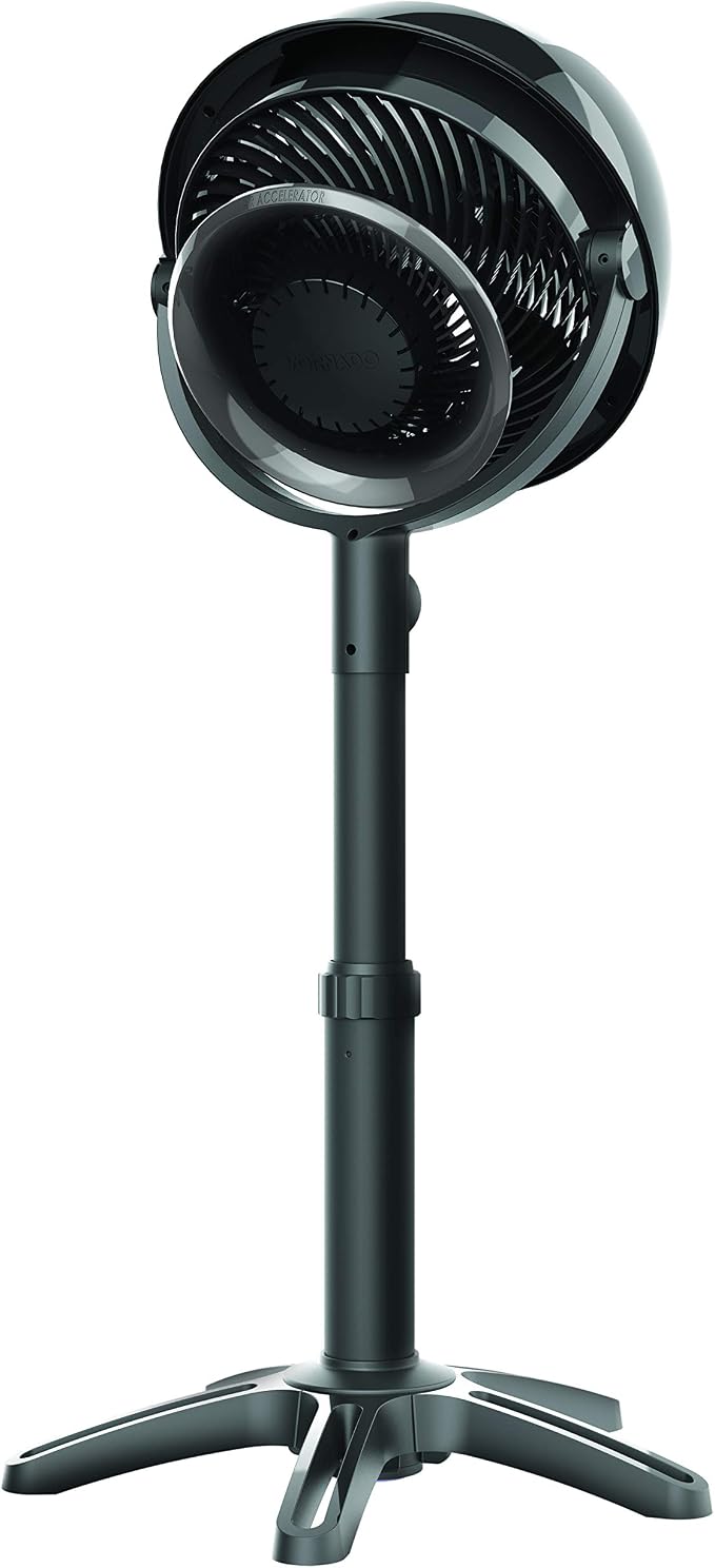 7803 Large Pedestal Whole Room Air Circulator Fan with Adjustable Height, 3 Speed Settings, Removable Grill for Cleaning