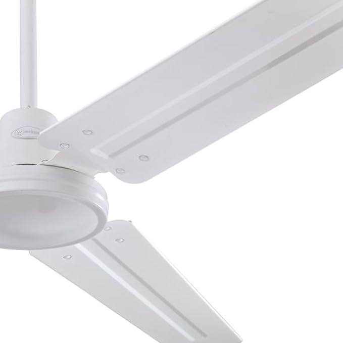 7840900 Industrial 56-Inch Three-Blade Ceiling Fan with J-Hook Installation System, White, Wall Control, alternate product
