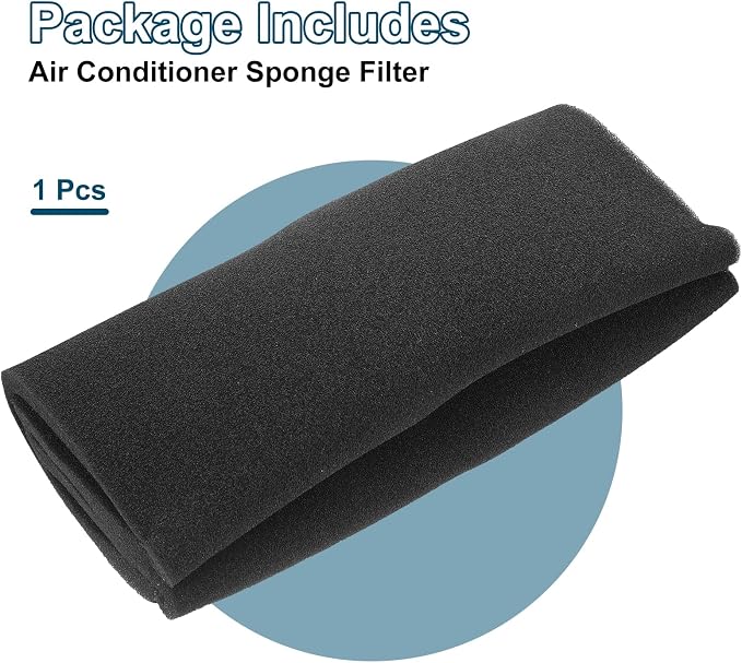 79" x 40" x 0.4" Air Conditioner Filter Replacement, Washable Reusable Cut to Fit Foam Filter Air Filter for RV AC Vent