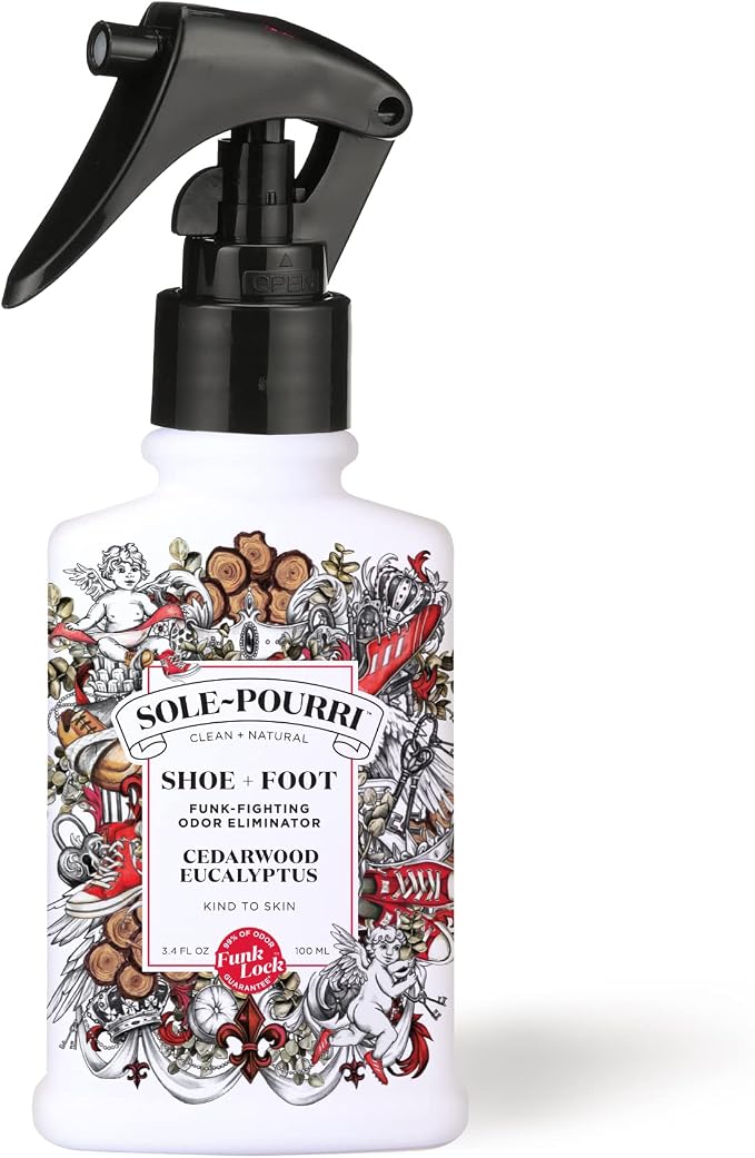 7E Sole- Shoe Deodorizer + Foot Spray, 3.4 Fl Oz, Up to 150 Uses, Funk-Fighting Odor Freshener with Essential Oils, product