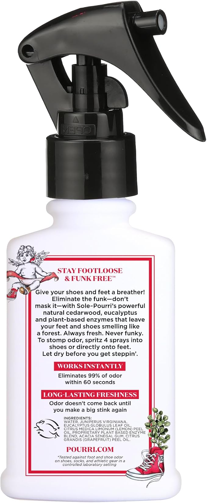 7E Sole- Shoe Deodorizer + Foot Spray, 3.4 Fl Oz, Up to 150 Uses, Funk-Fighting Odor Freshener with Essential Oils, alternate