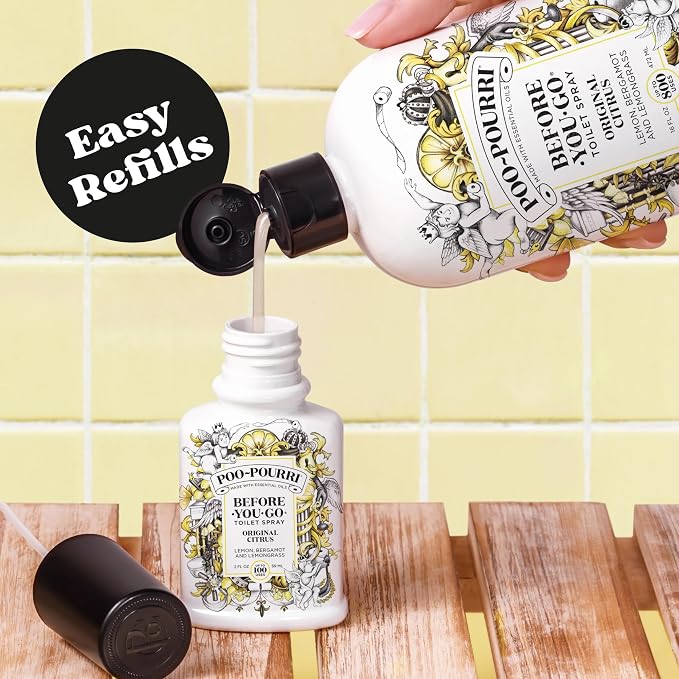 7EPourri Before-You-Go Toilet Spray Refill, Original Citrus, 16 Fl Oz, Up to 800 Uses, alternate product view 3