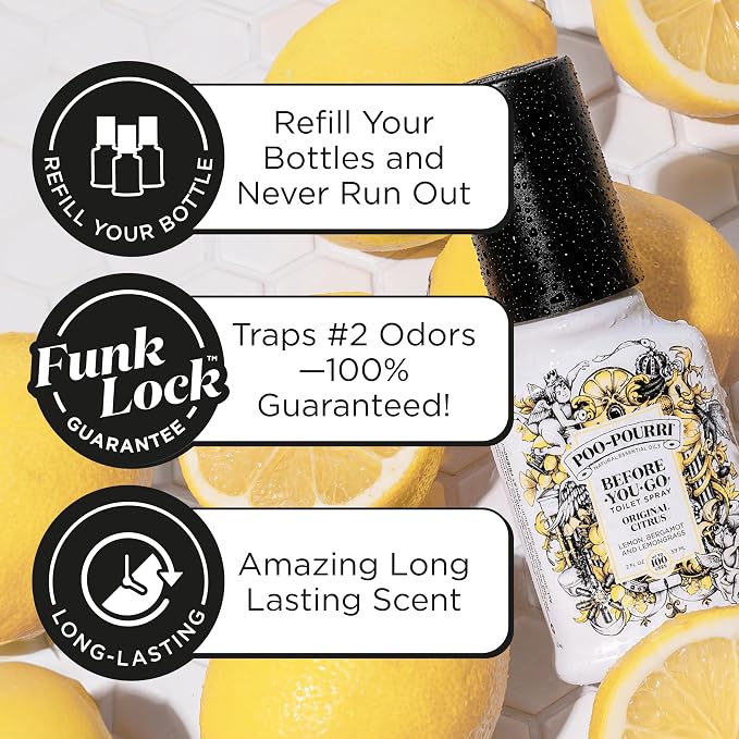 7EPourri Before-You-Go Toilet Spray Refill, Original Citrus, 16 Fl Oz, Up to 800 Uses, alternate product view 4