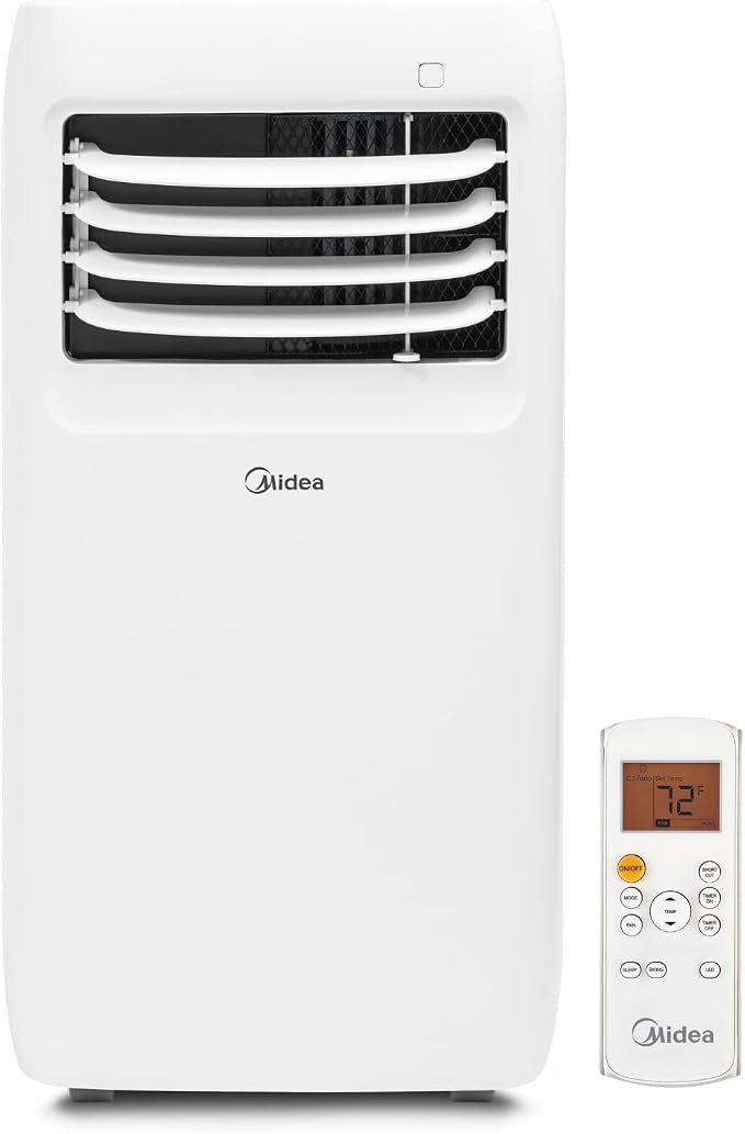 8,000 BTU (5300 BTU SACC) 3-in-1 Portable Air Conditioner, Dehumidifier, Fan Cools up to 175 sq ft with Remote Control