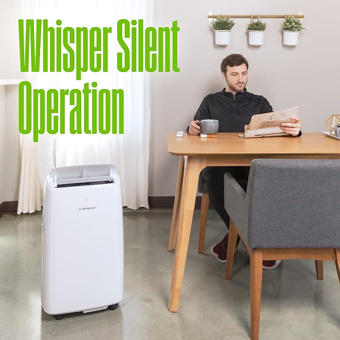 8,000 BTU Air Conditioner Portable For Rooms Up To 350 Square Feet, Portable AC with Home Dehumidifier, Smart Wi-Fi Enabled