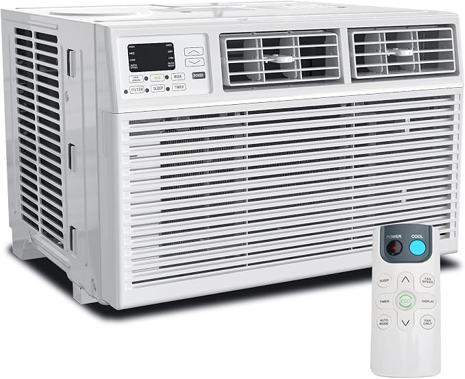 8,000 BTU Air Conditioner Winodw Unit Cools up to 350 Sq. Ft. with 7 Modes, Ultra-quiet Window AC Unit with