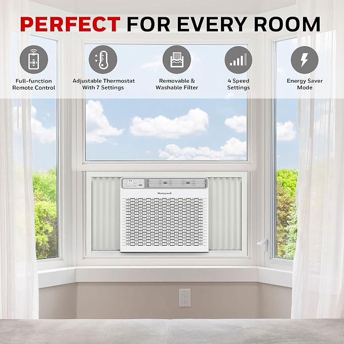 8,000 BTU Digital Window Air Conditioner, Remote, 4 Modes, Eco, 350 sq ft Coverage, alternate product view 3
