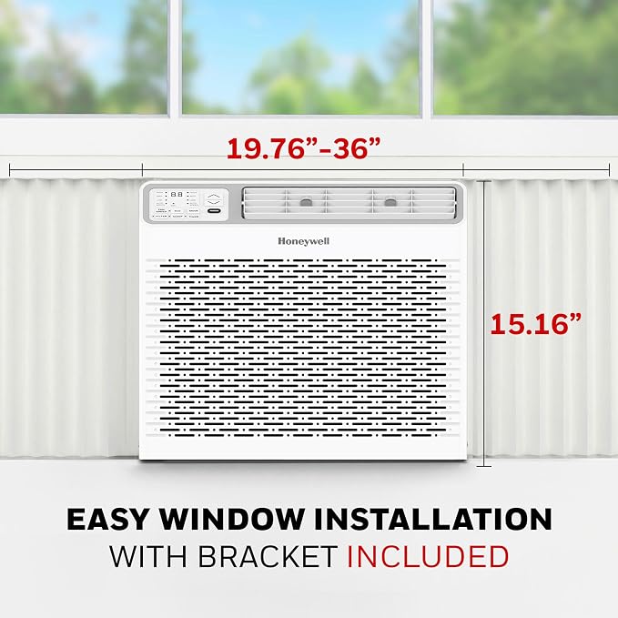 8,000 BTU Digital Window Air Conditioner, Remote, 4 Modes, Eco, 350 sq ft Coverage, alternate product view 5