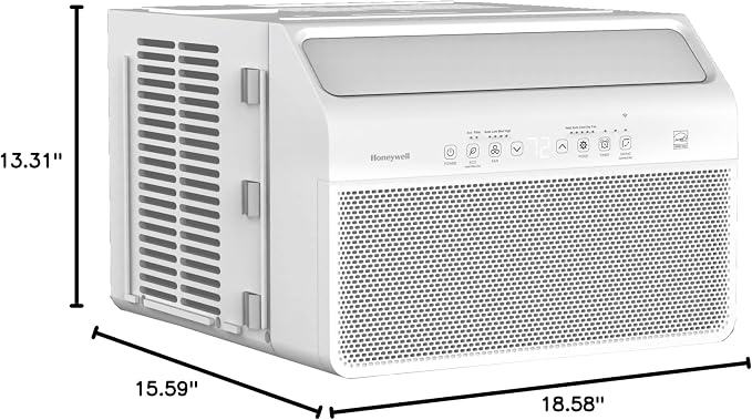 8,000 BTU Inverter Digital Window Air Conditioner, Ultra Quiet, 4 Modes, Eco, 550 sq ft Coverage, 35% Energy Savings, Remote