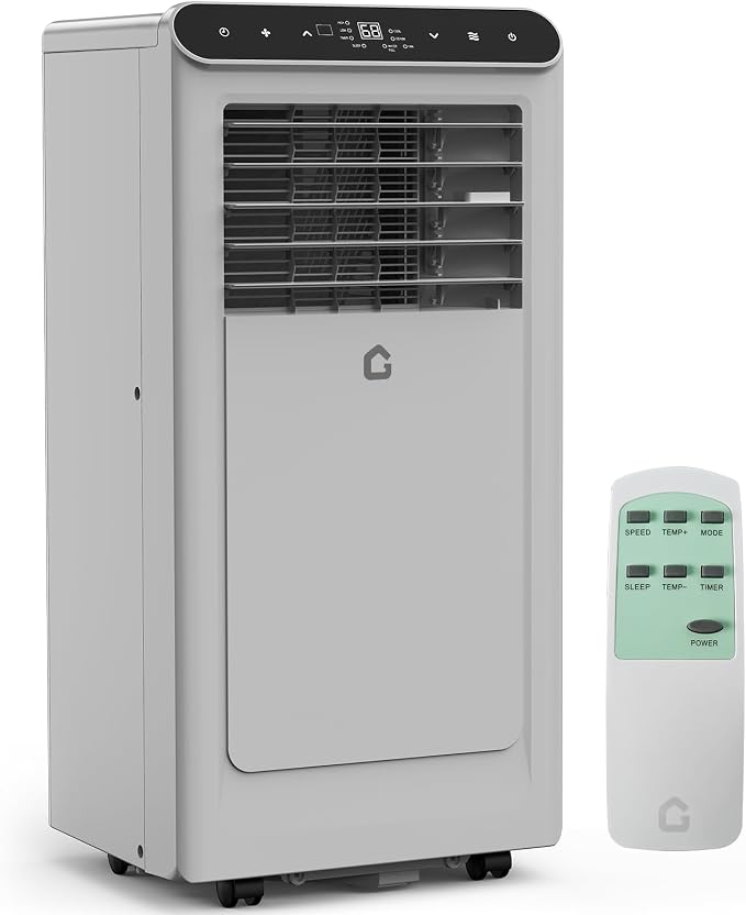 8,000 BTU Portable Air Conditioner, 3-in-1 Portable AC Unit with Fan & Dehumidifier, Room Air Conditioner Cools up to 350