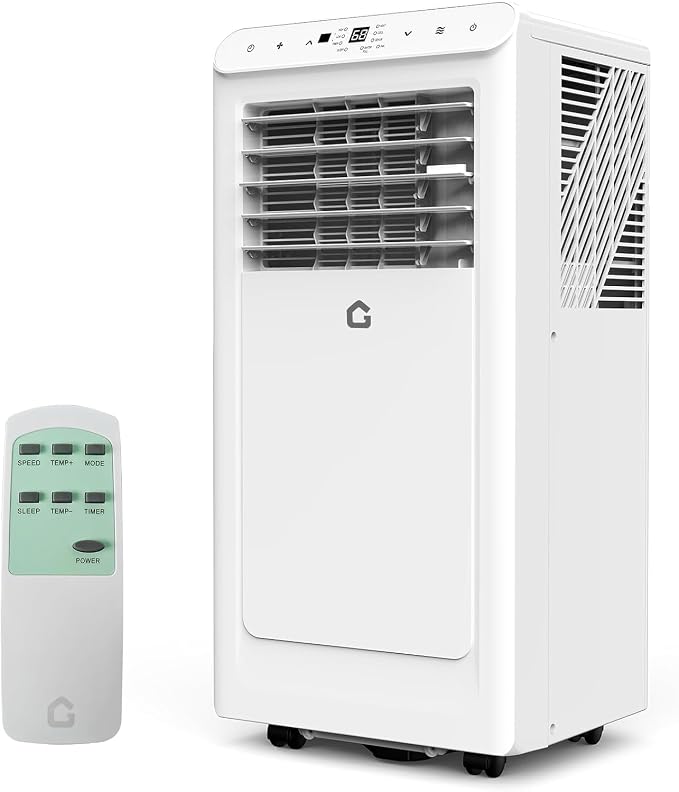 8,000 BTU Portable Air Conditioner, 3-in-1 Portable AC Unit with Cool, Dehumidifier & Fan Modes, Covers Rooms up to 350