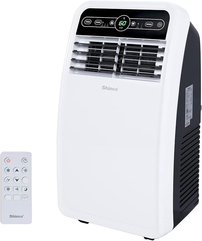 8,000 BTU Portable Air Conditioner, AC Unit with Built-in Cool, Dehumidifier & Fan Modes for Room up to 350 sq.ft, product