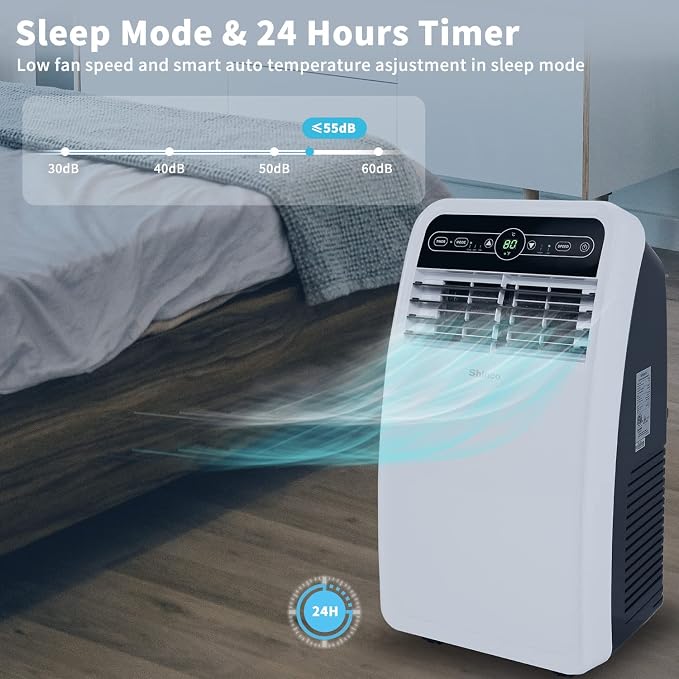 8,000 BTU Portable Air Conditioner, AC Unit with Built-in Cool, Dehumidifier & Fan Modes for Room up to 350 sq.ft, alternate