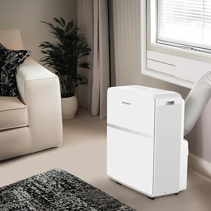 8,000 BTU Portable Air Conditioner for Home with Dehumidifier, A/C Portable Air Conditioner for Apartment and Bedroom, 115V