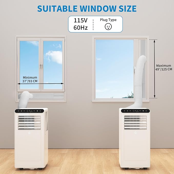 8,000 BTU Portable Air Conditioner (Portable AC Unit), 3-in-1 Cooling Fan & Dehumidifier, alternate product view 6