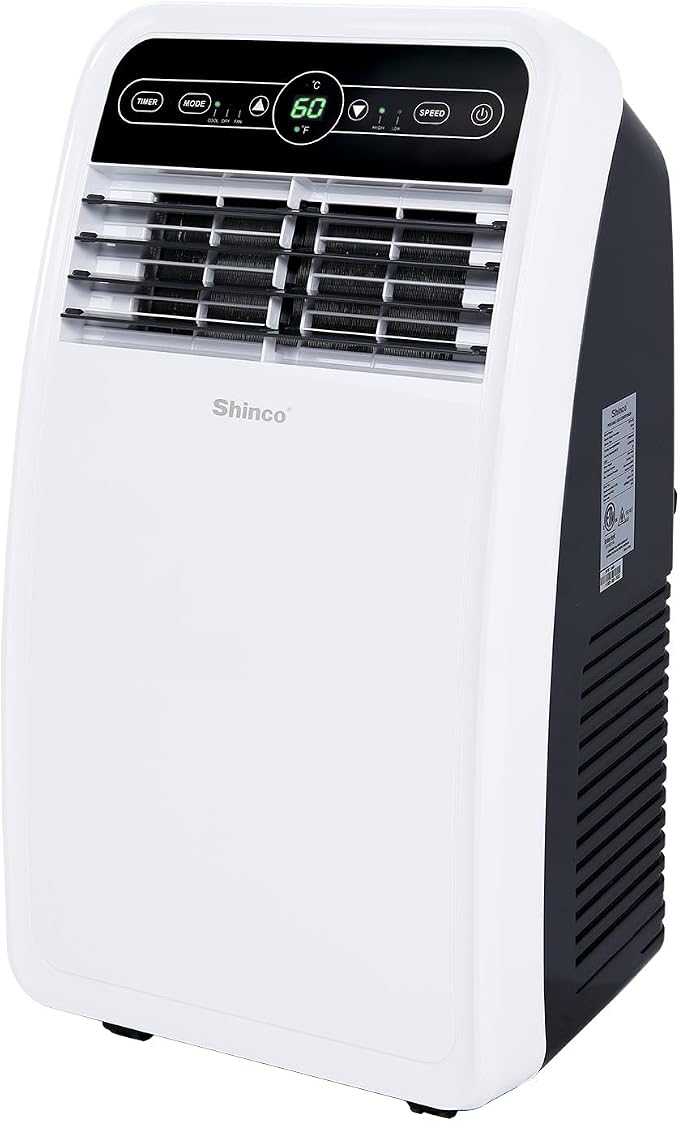 8,000 BTU Portable Air Conditioner, Portable AC Unit with Built-in Cool, Dehumidifier & Fan Modes for Room up to 200 sq.ft
