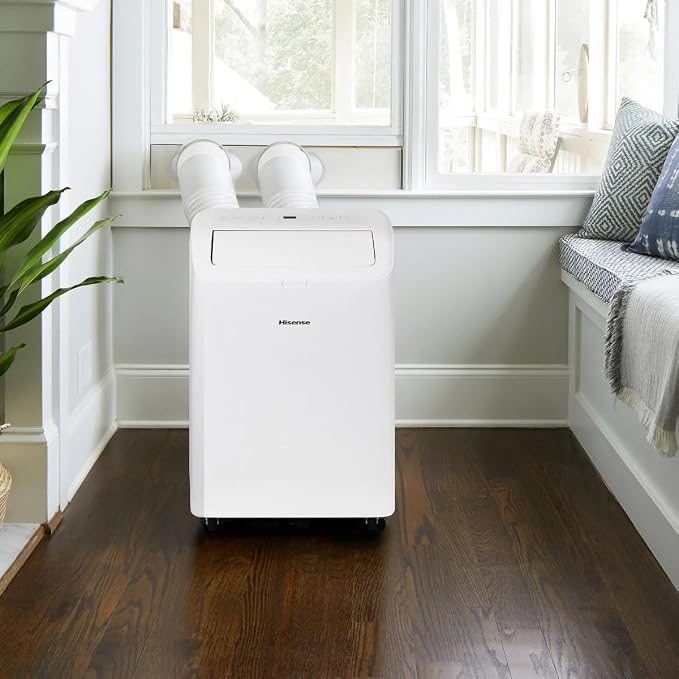 8,000 BTU Portable Air Conditioner with Dual Hose & Inverter, 350 Sq Ft, Wi-Fi, ConnectLife App Google and Alexa, 3 operating