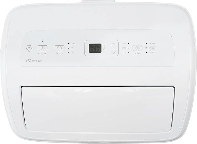 8,000 BTU Portable Air Conditioner with Dual Hose & Inverter, 350 Sq Ft, Wi-Fi, ConnectLife App Google and Alexa, 3 operating