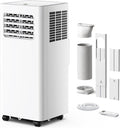 8,000 BTU Portable Air Conditioners, 4-in-1 Air Conditioner Portable Up to 350 Sq.Ft., Portable AC Unit with Cool, Fan
