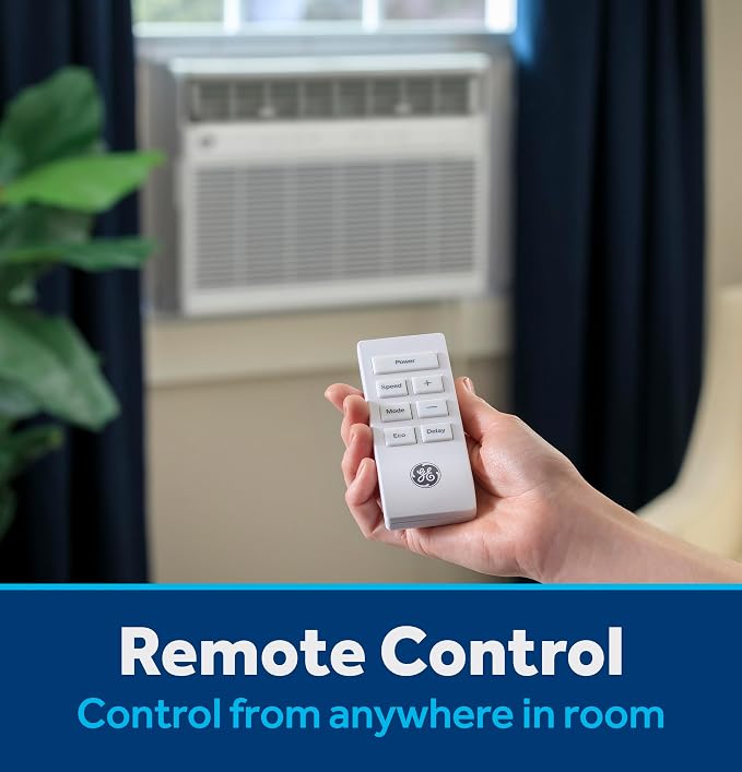 8,000 BTU Smart Window Air Conditioner with Heat Pump and Inverter for Rooms up to 350 sq ft, Compact AC Window Unit with