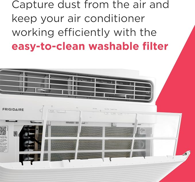8,000 BTU Smart Window Air Conditioner with Wi-Fi, Cools Up to 350 Sq. Ft., Remote Control, Quiet Operation, Eco Mode, 3 Fan