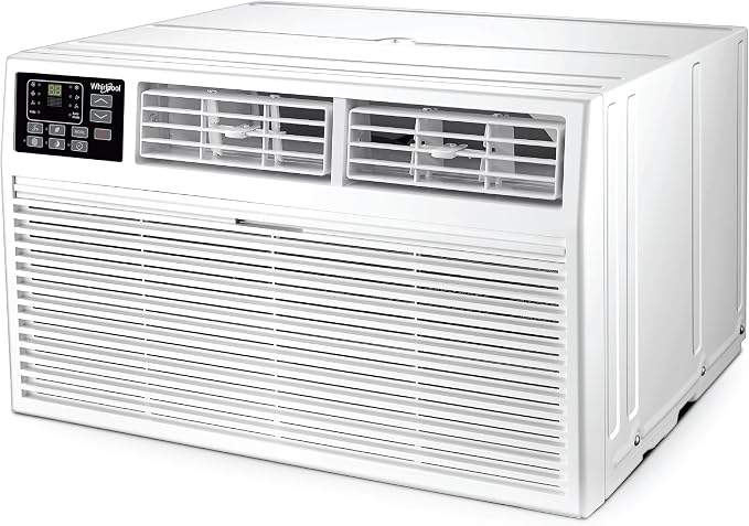 8,000 BTU Through the Wall Air Conditioner, 115V, Cools up to 350 Sq. Ft. for Living Room, Bedroom, Kitchen with Dehumidifier