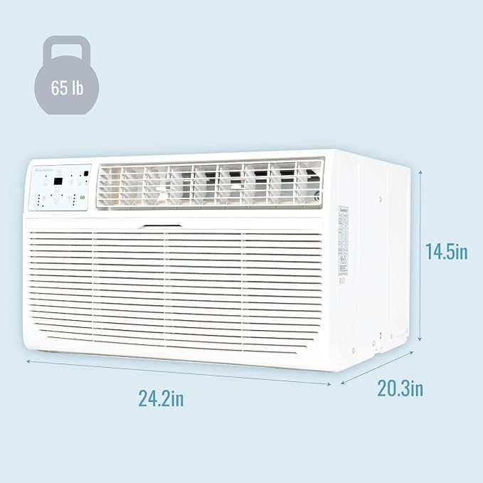8,000 BTU Wall Mounted Air Conditioner with Supplemental Heat and Dehumidifier Function, 115V, alternate product view 4
