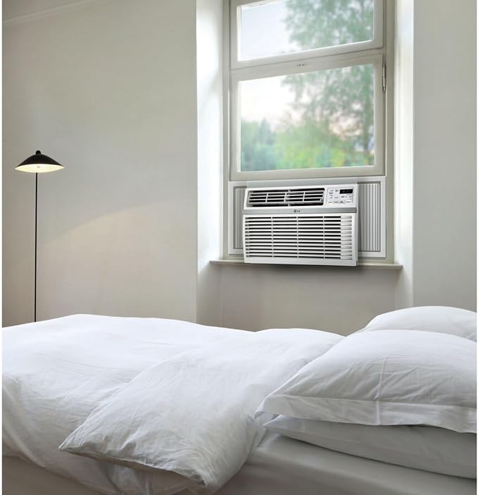 8,000 BTU Window Air Conditioner, 115V, Cools 340 Sq.Ft. for Bedroom, Living Room, Apartment, Quiet Operation, Electronic