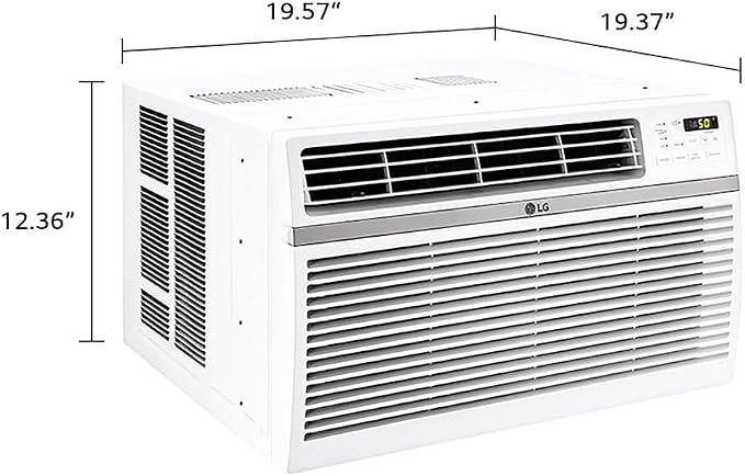 8,000 BTU Window Air Conditioner, 115V, Cools 340 Sq.Ft. for Bedroom, Living Room, Apartment, Quiet Operation, Electronic