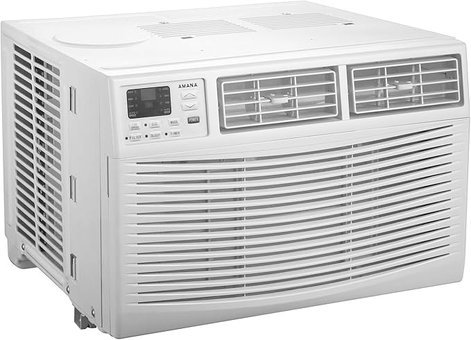 8,000 BTU Window Air Conditioner with Dehumidifier, 115V, Window AC for Rooms up to 350 Sq. Ft., Bedrooms, Bathrooms, and