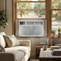 8,000 BTU Window Air Conditioner with Smart App & Remote, 3-in-1 Cooling, Cools Up to 400 Sq.Ft, Energy Efficient, 3 Fan
