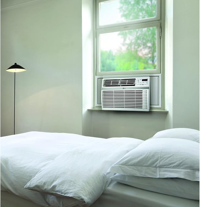 8,000 Window Air Conditioner, 115V, 350 Sq.Ft. (14' x 25' Room Size), Quiet Operation, Electronic Control with Remote, 3