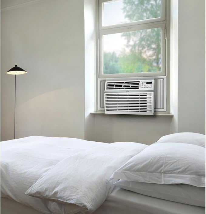 8,000 Window Air Conditioner, 115V, 350 Sq.Ft. (14' x 25' Room Size), Quiet Operation, Electronic Control with Remote, 3