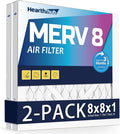 8×8×1 MERV 8 Furnace Air Filters - HVAC/Furnace AC Filter Replacement (Actual Size 7.75x7.75x0.75), product image