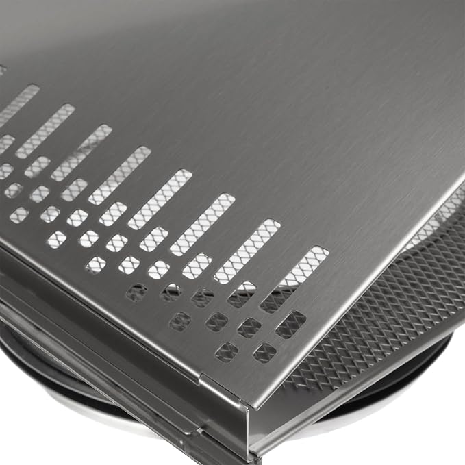 8" Inch Air Supply Vent Cover with Rubber Gasket - Stainless Steel - Robust Weatherproof Outdoor Air Intake Box, alternate