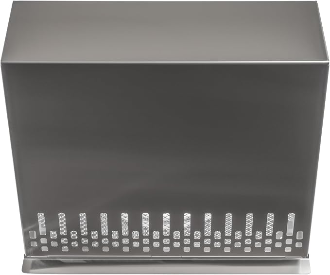 8" Inch Air Supply Vent Cover with Rubber Gasket - Stainless Steel - Robust Weatherproof Outdoor Air Intake Box, alternate