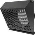 8" Inch Exhaust Vent Cover with Rubber Gasket - Graphite Black Galvanized Steel - Robust and Weatherproof Outdoor Air Exhaust