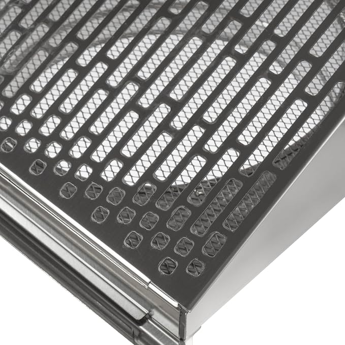8" Inch Exhaust Vent Cover with Rubber Gasket - Stainless Steel - Robust Weatherproof Outdoor Air Exhaust Box - Duct or