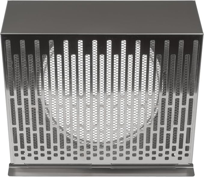 8" Inch Exhaust Vent Cover with Rubber Gasket - Stainless Steel - Robust Weatherproof Outdoor Air Exhaust Box - Duct or