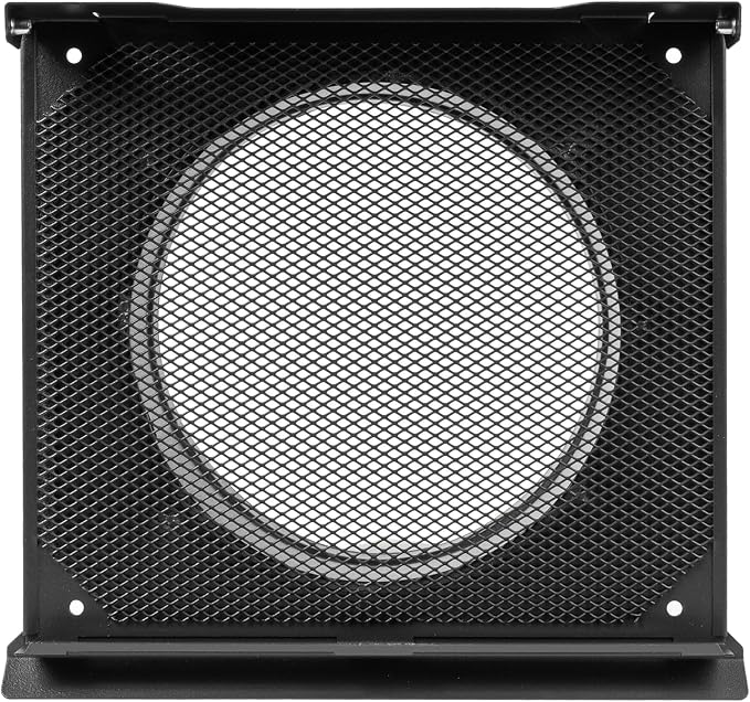 8" Inch Supply Vent Cover with Rubber Gasket - Graphite Black Galvanized Steel - Robust and Weatherproof Outdoor, alternate