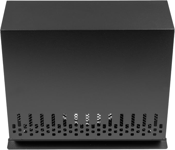 8" Inch Supply Vent Cover with Rubber Gasket - Graphite Black Galvanized Steel - Robust and Weatherproof Outdoor, alternate