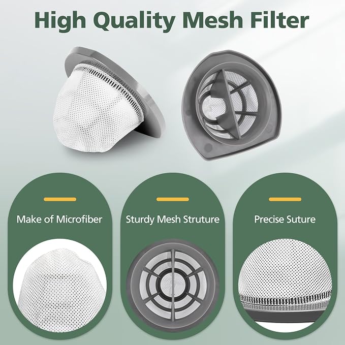 8 PACK 2033 Replacement Filter Compatible with Featherweight Stick Lightweight Bagless Vacuum Cleaner 20331, 20333