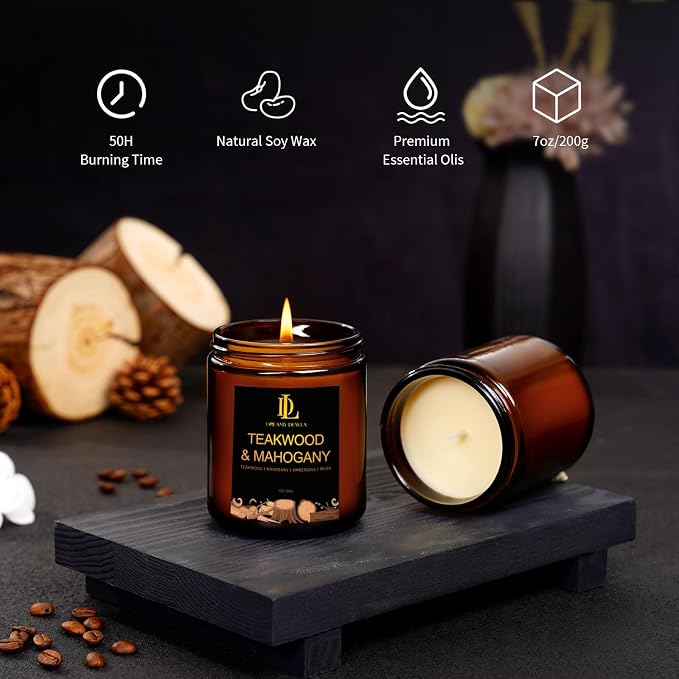 8 Pack Candles for Home Scented, Scented Candles Gifts Set for Women Men, 56 oz Soy Candle Set, alternate product view 6