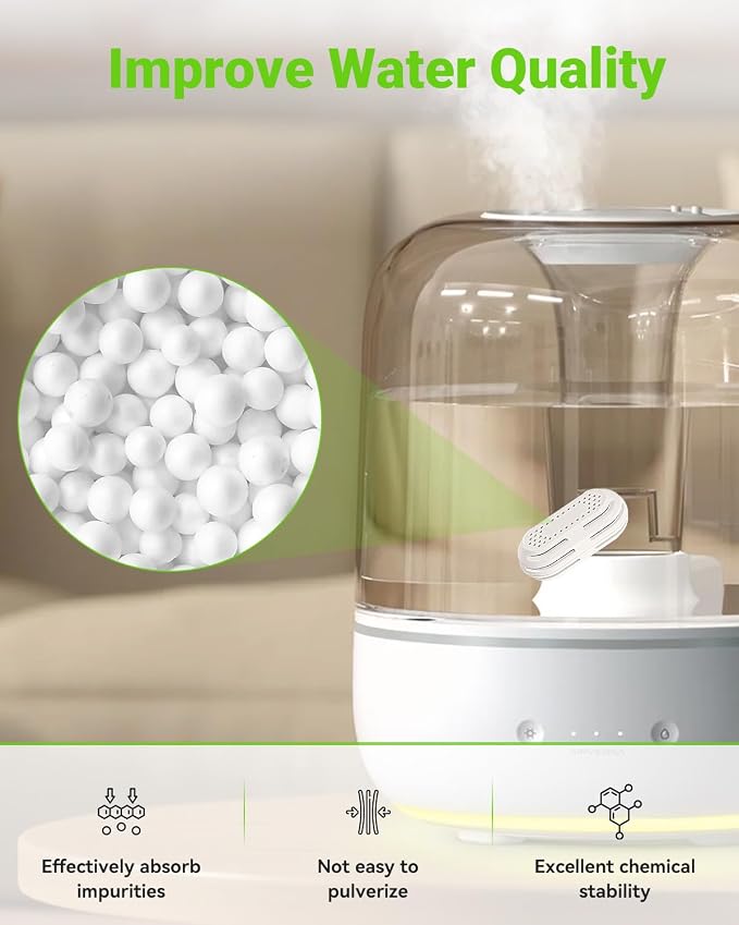 8 Pack Demineralization Cartridge Compatible with All Top Fill Humidifiers, Humidifier Water Cleaners, Efficiently