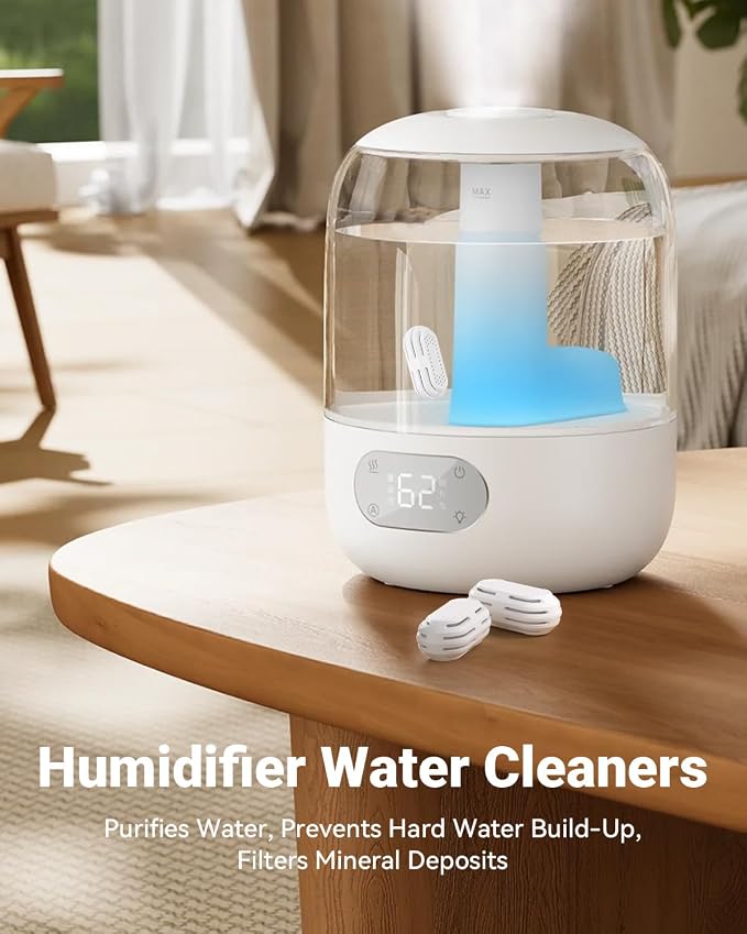 8 Pack Demineralization Cartridge Compatible with All Top Fill Humidifiers, Humidifier Water Cleaners, Efficiently