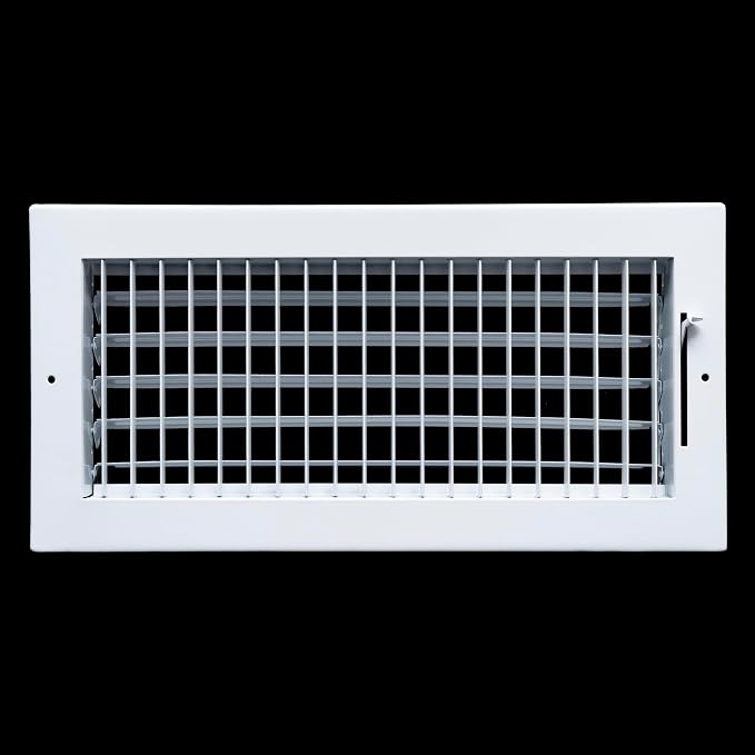 8 Pack] Fits 14x6 Duct Opening Steel Adjustable Air Supply Grille by | Register Vent Cover Grill for Sidewall and Ceiling |