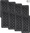 8 Pack Floor Vent Covers, Floor Register 4x10, Adjustable Decorative Vent Covers for Home Floor Ceiling or Sidewall Vent