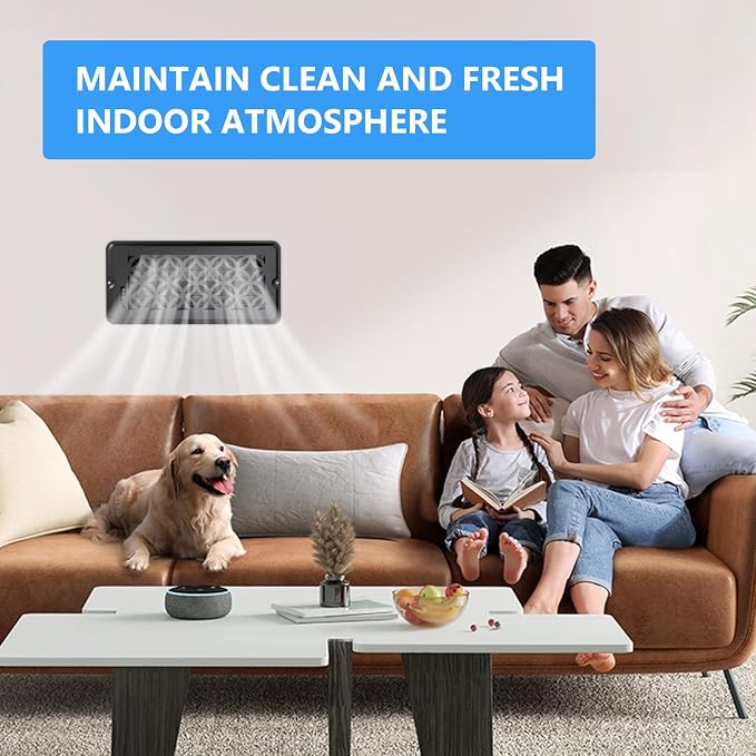 8 Pack Floor Vent Covers, Floor Register 4x10, Adjustable Decorative Vent Covers for Home Floor Ceiling or Sidewall Vent