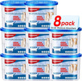 8 Pack Moisture Absorbers, 16 OZ Humidity Absorber Bucket, Moisture Absorbers for Closet, Dehumidifier Bucket for Wardrobes